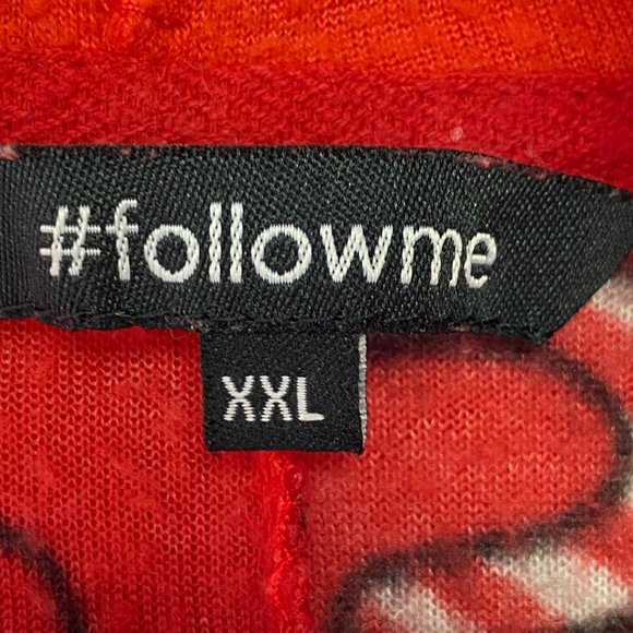 #Follow me Christmas one piece zip up pajamas santa hood candy canes women's XXL - Picture 9 of 13